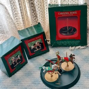 1989 Hallmark Carousel Horses